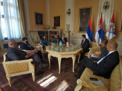 3 September 2021 National Assembly Speaker Ivica Dacic in meeting with the UN Assistant Secretary-General for Europe, Central Asia and the Americas Miroslav Jenca